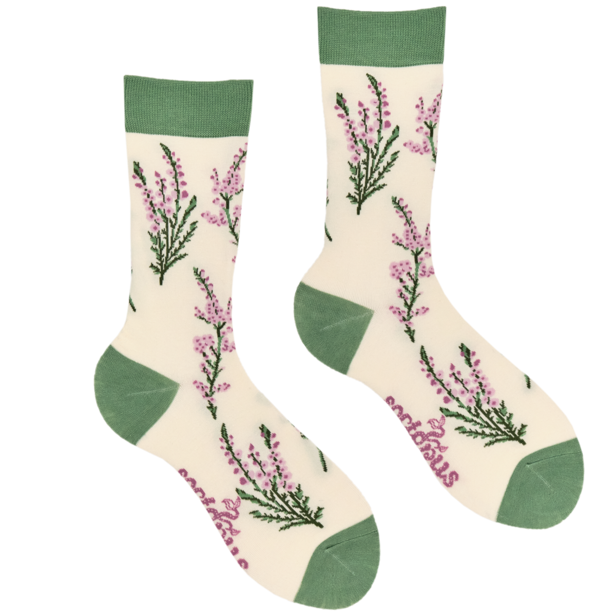 Heathers Floral Bamboo Crew Socks