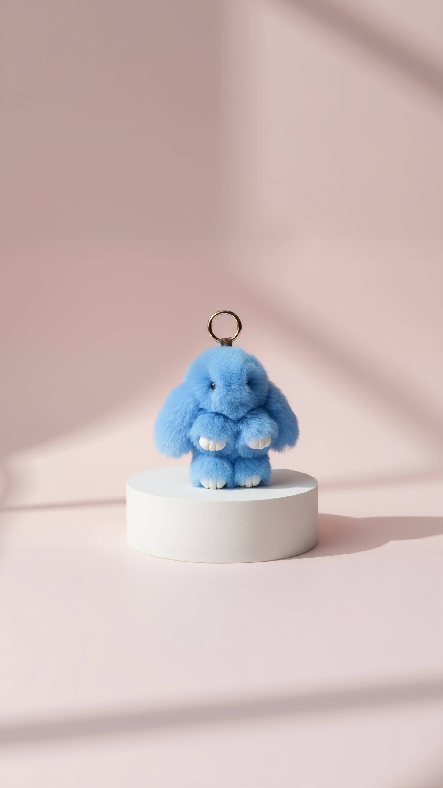 Mini Fluffy Bunny Rabbit Bag Charm Assorted