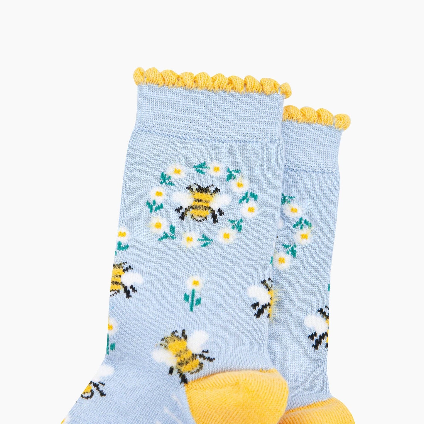 Bee Wreath Fluffy Bamboo Socks