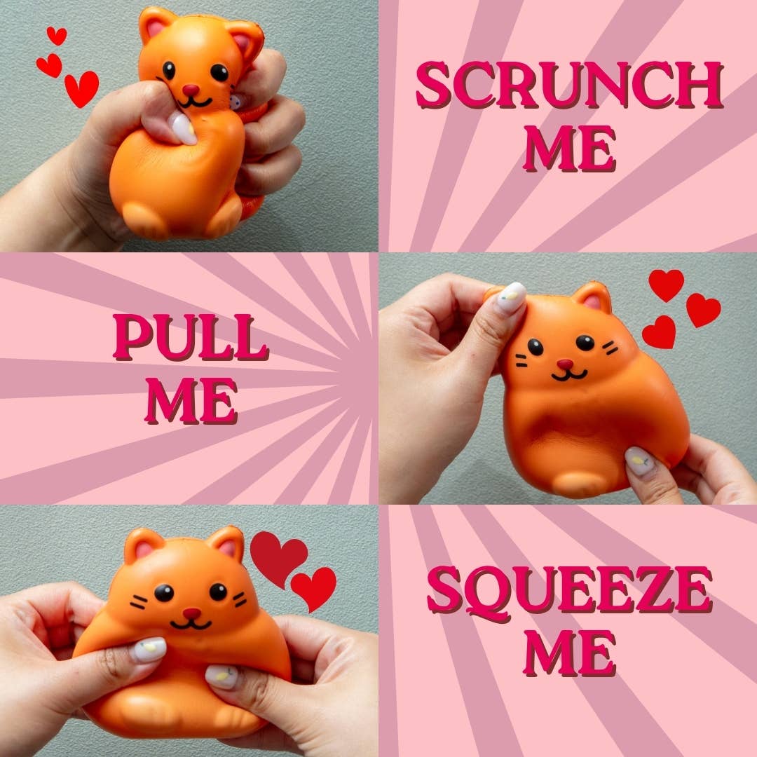 Squishy I Love Pussy Cat Stress Toy
