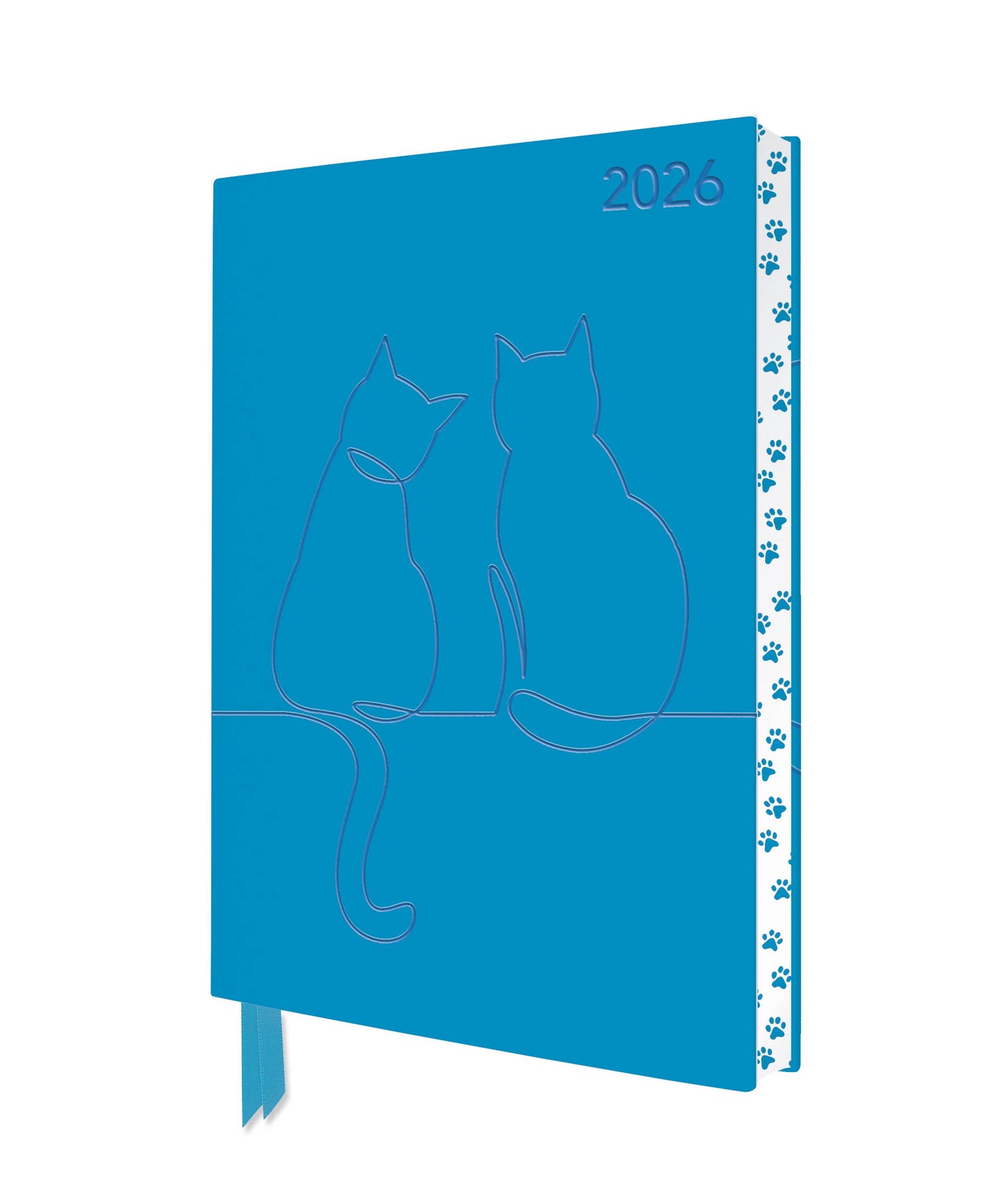 Two Happy Cats 2026 Artisan Art Vegan Leather Planner