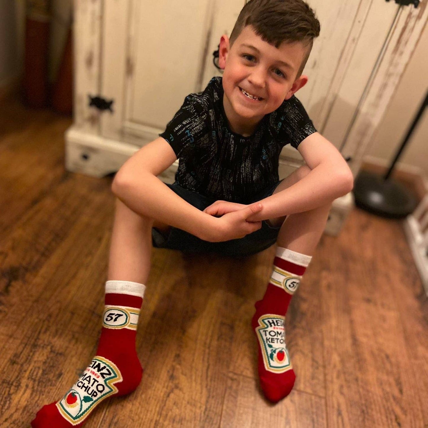 Heinz Tomato Ketchup Kids' Socks UK 12.5-3.5