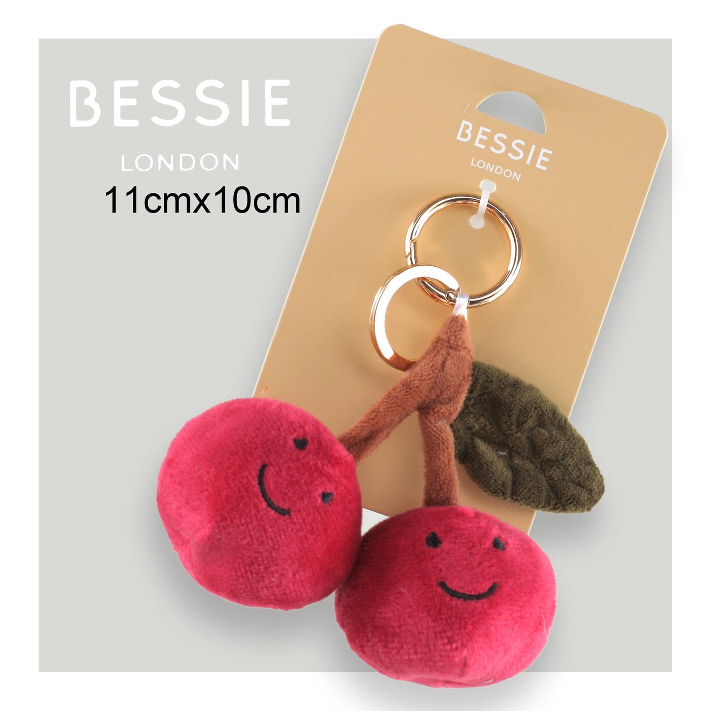 Plush Cherry Bag Charm