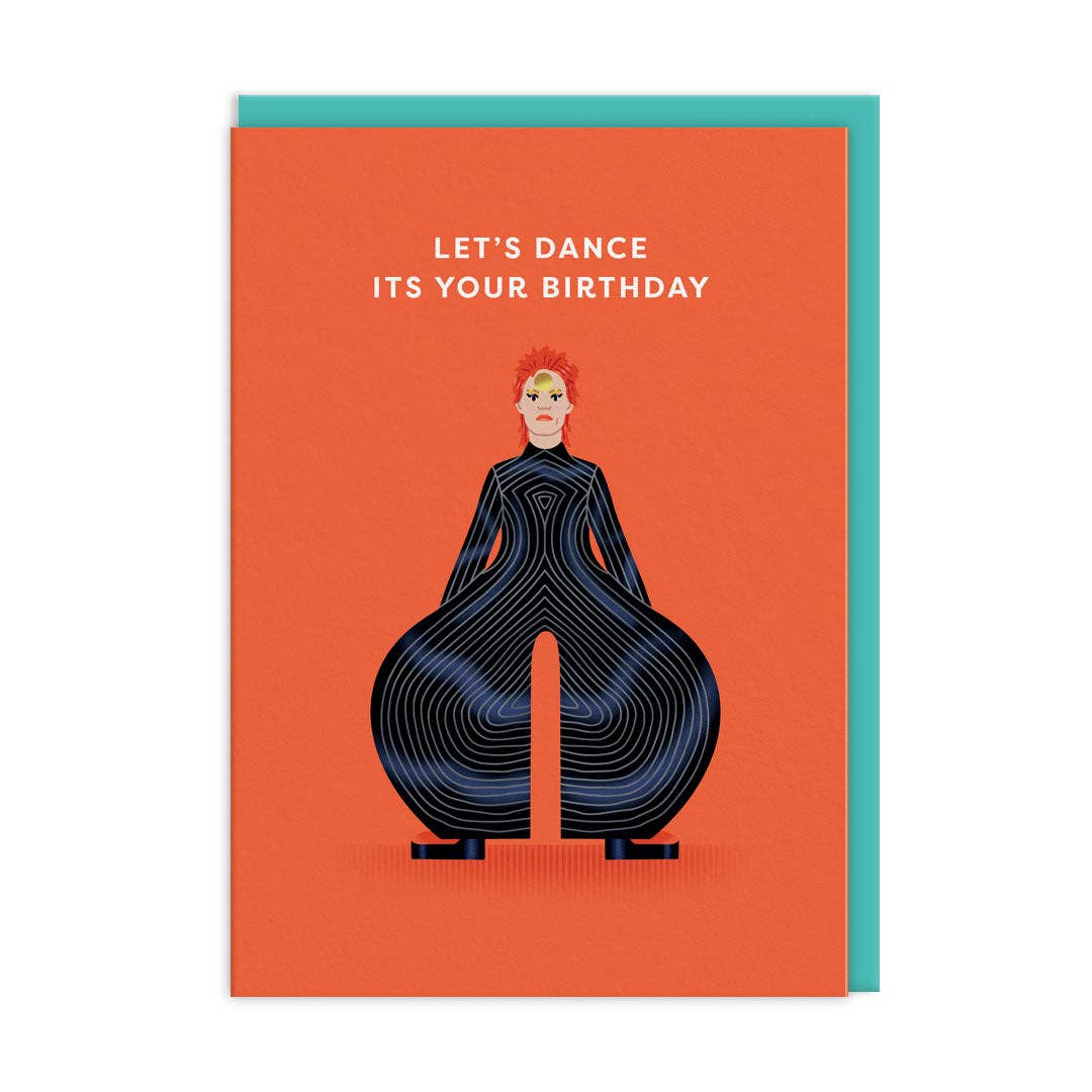 David Bowie Let's Dance Birthday Card