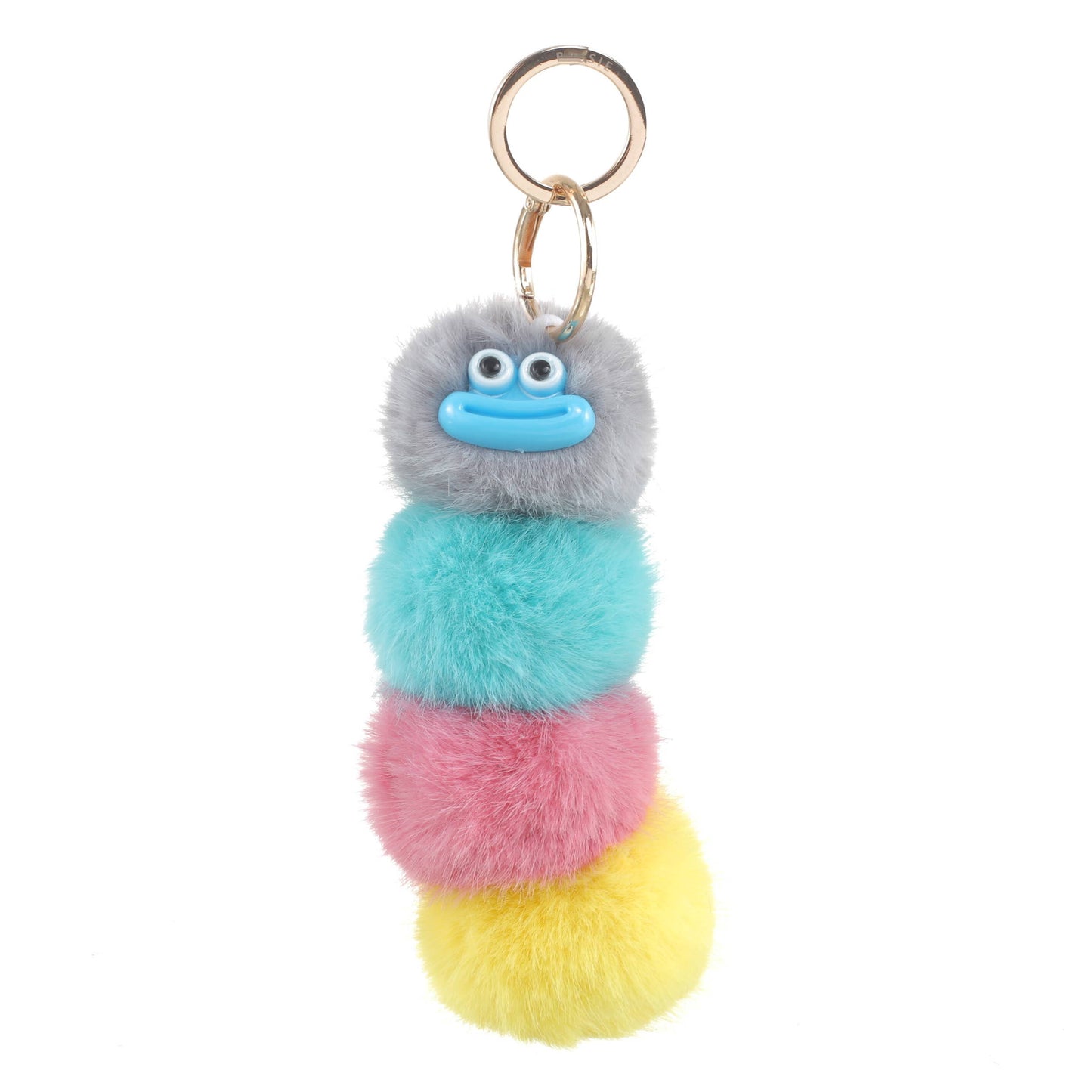 Plush Rainbow Caterpillar Bag Charm