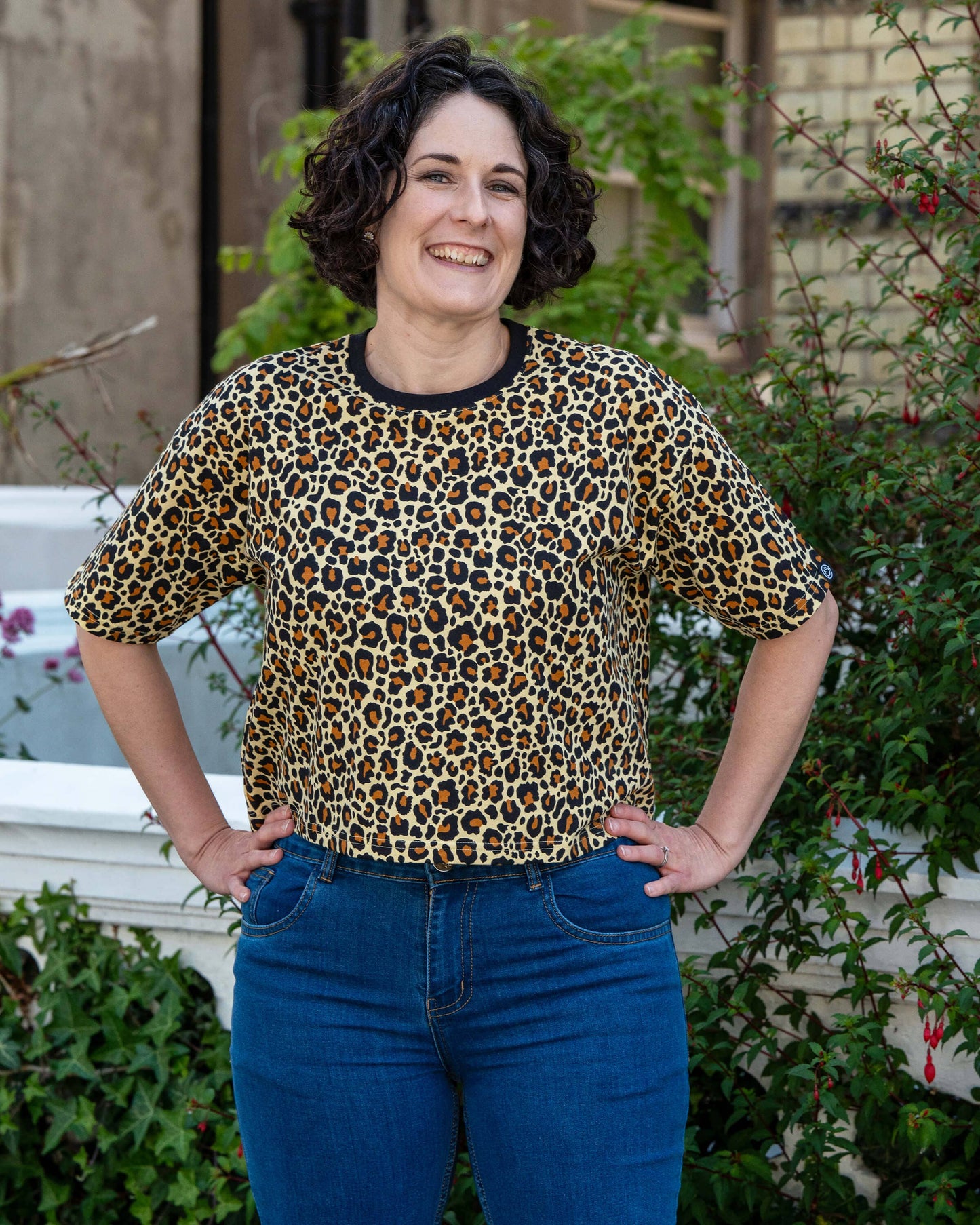 Classic Leopard Cropped Boxy Tee By Rebel Romance