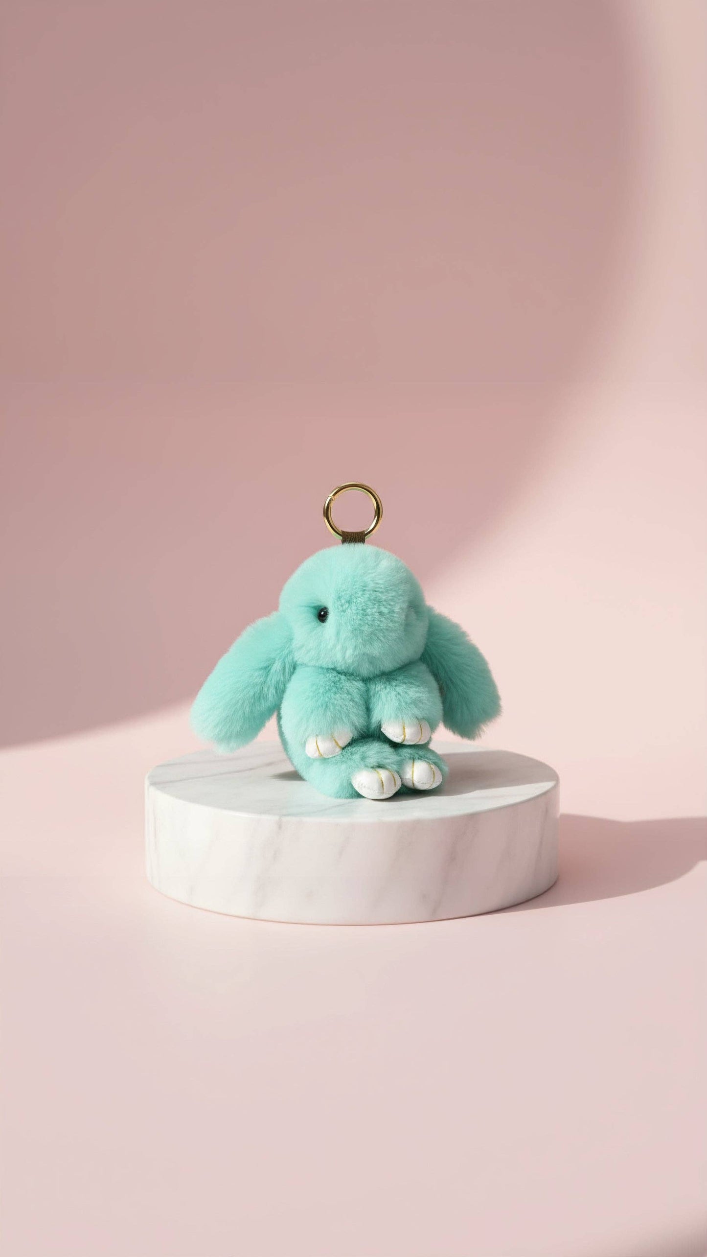 Mini Fluffy Bunny Rabbit Bag Charm Assorted