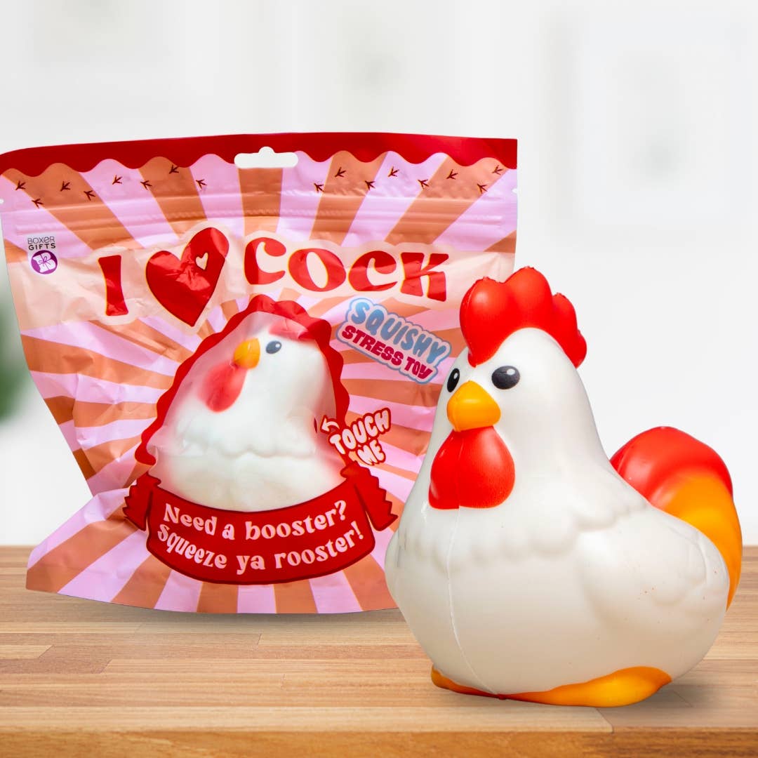 Squishy I Love Cock Cockerel Stress Toy