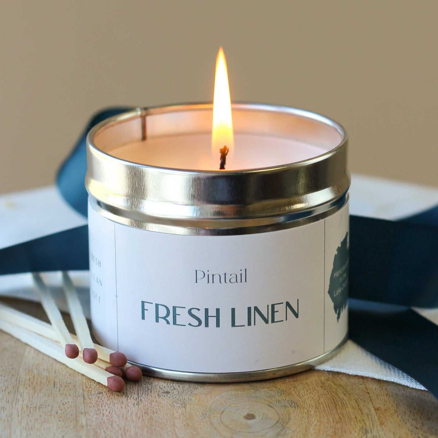 Fresh Linen Classic Tin Candle