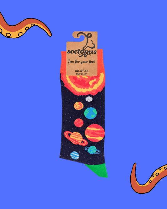 Galaxy Crew Socks - Pink Poodle Boutique - S2194L