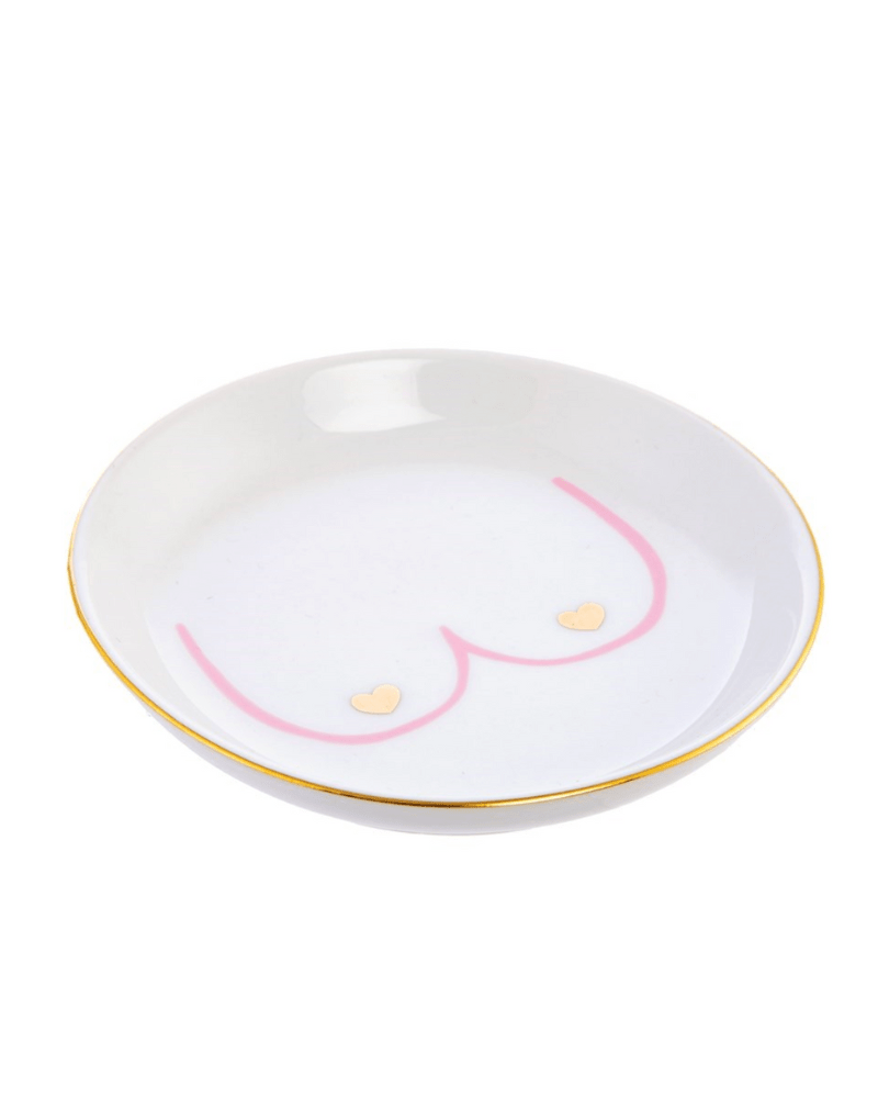 Girl Power Boobies Trinket Dish - Pink Poodle Boutique - XDC334