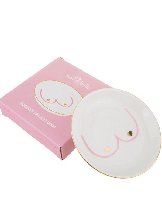 Girl Power Boobies Trinket Dish - Pink Poodle Boutique - XDC334