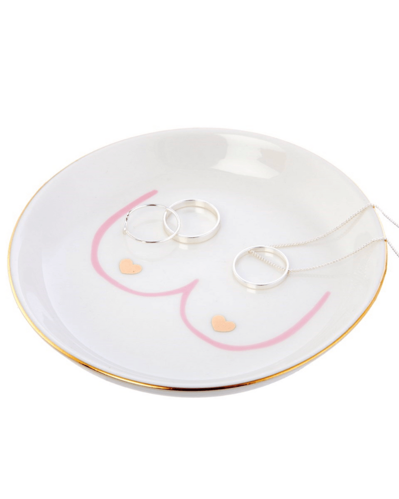 Girl Power Boobies Trinket Dish - Pink Poodle Boutique - XDC334