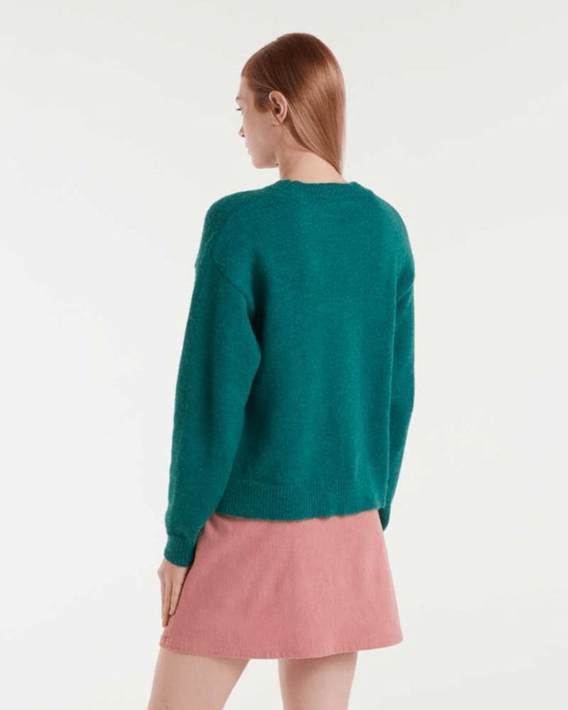 Green Jacquard Schnauzer Terrier Jumper - Pink Poodle Boutique - 53C/10221-S