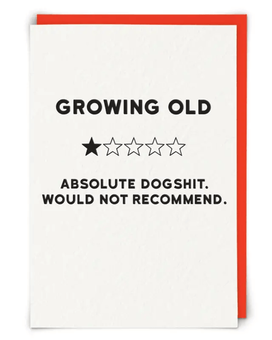Growing Old Greeting Card - Pink Poodle Boutique - 