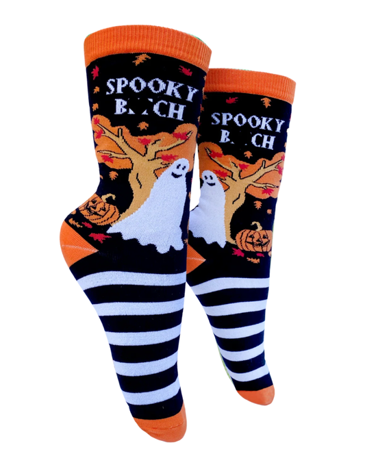Spooky Bitch Halloween Crew Socks