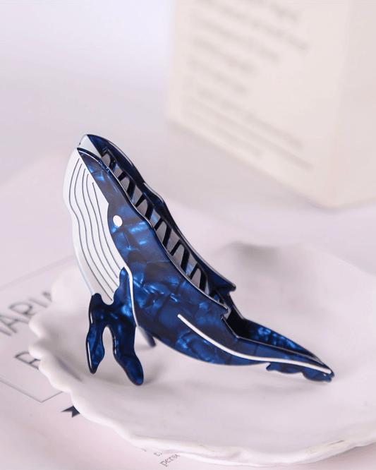 Humpback Whale Hair Claw - Pink Poodle Boutique - CLAW - WHALE