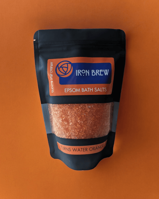 Iron Brew Irn Bru Scented Glasgow Epsom Bath Salts - Pink Poodle Boutique - GSC - SALT - IRONBREW