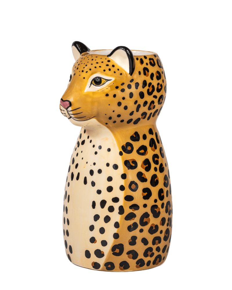 Leopard Shaped Vase - Pink Poodle Boutique - XDC735