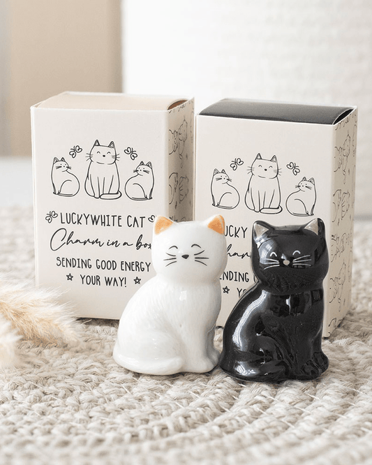 Lucky Cat Tokens in Black & White - Pink Poodle Boutique - SET_68726-BLACK