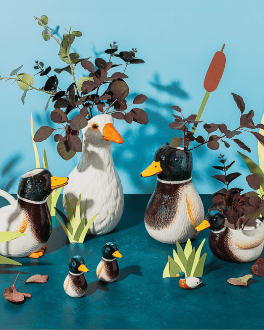 Mallard Duck Shaped Vase - Pink Poodle Boutique - XDC736