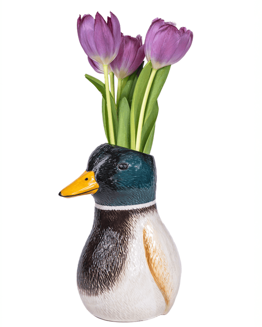 Mallard Duck Shaped Vase - Pink Poodle Boutique - XDC736