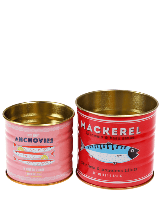 Mini Fish Storage Tins Set Of 2 - Pink Poodle Boutique - 29713