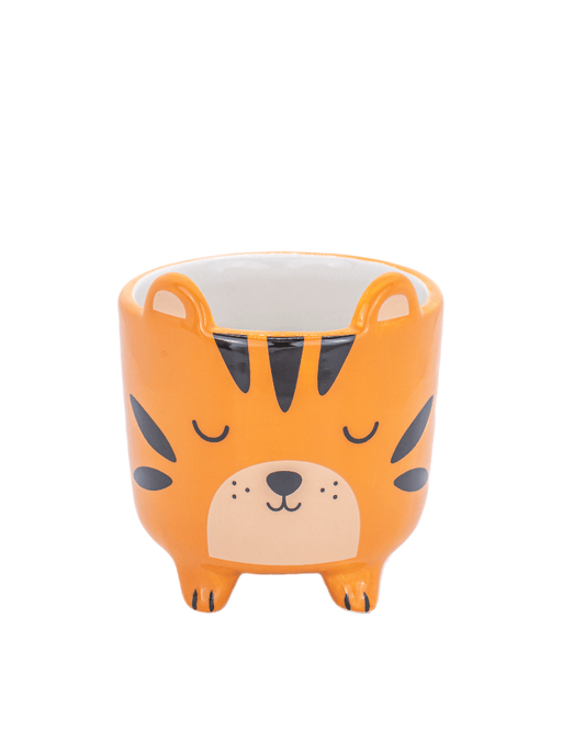 Mini Tiger Planter on Legs - Pink Poodle Boutique - XDC715