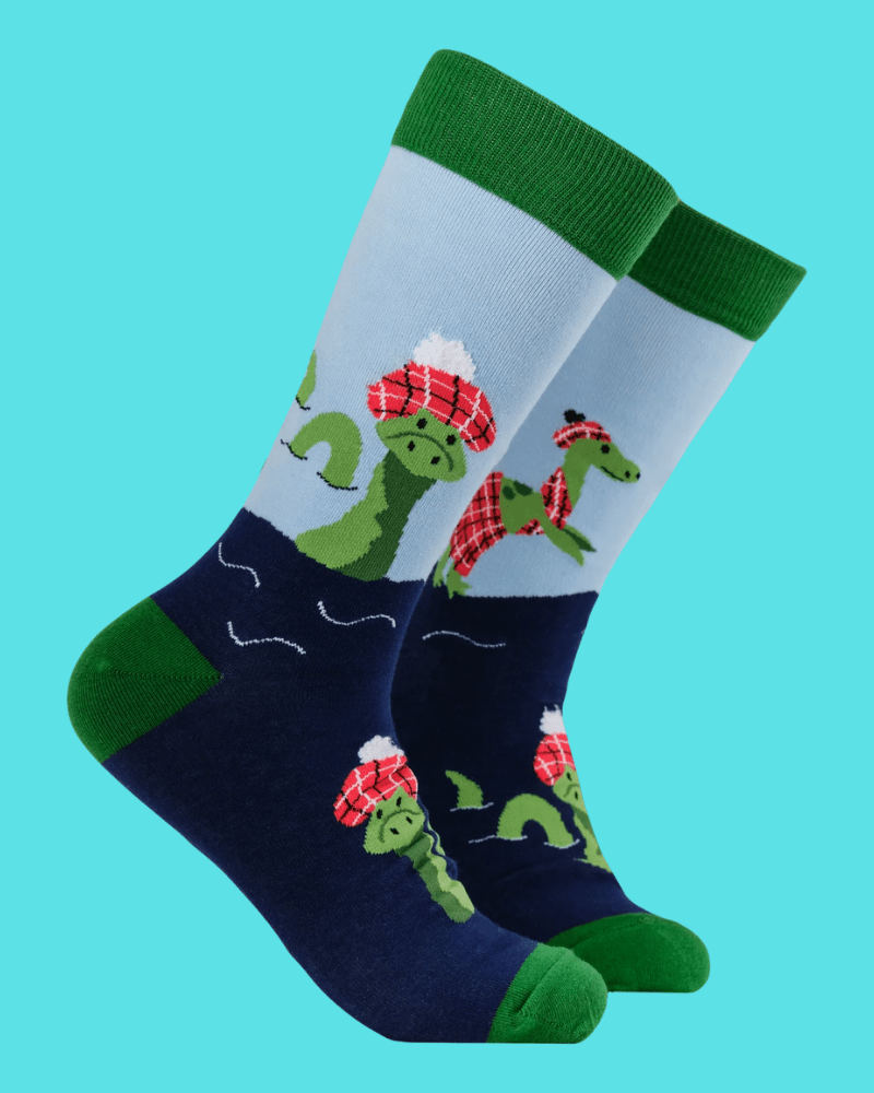 Nessie Tartan Hat Crew Socks - Pink Poodle Boutique - S2982S