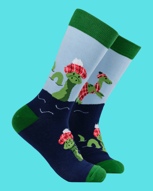 Nessie Tartan Hat Crew Socks - Pink Poodle Boutique - S2982S