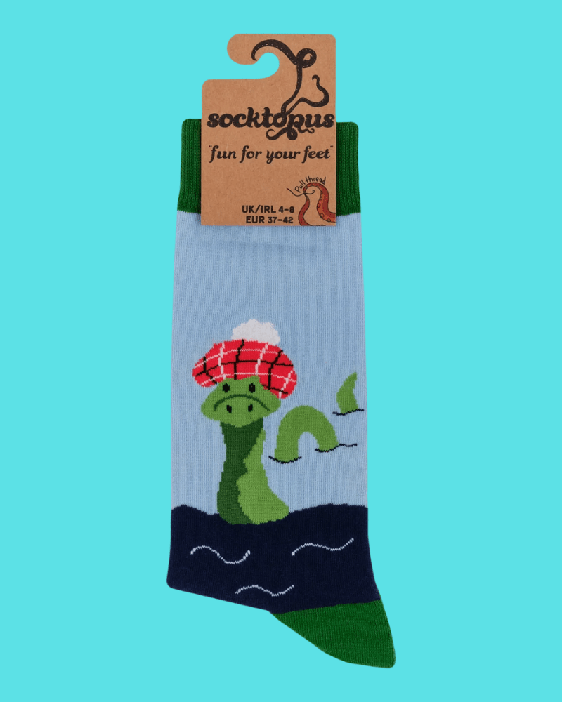 Nessie Tartan Hat Crew Socks - Pink Poodle Boutique - S2982S