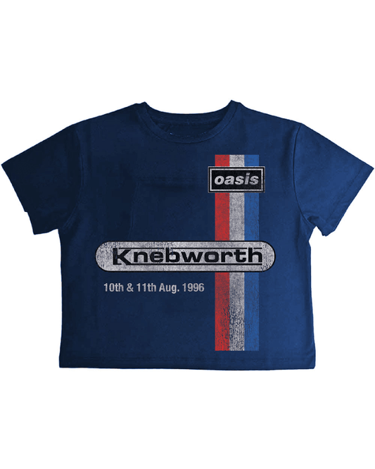 Oasis Knebworth '96 Ladies Crop Top - Pink Poodle Boutique - OASCT45LN01