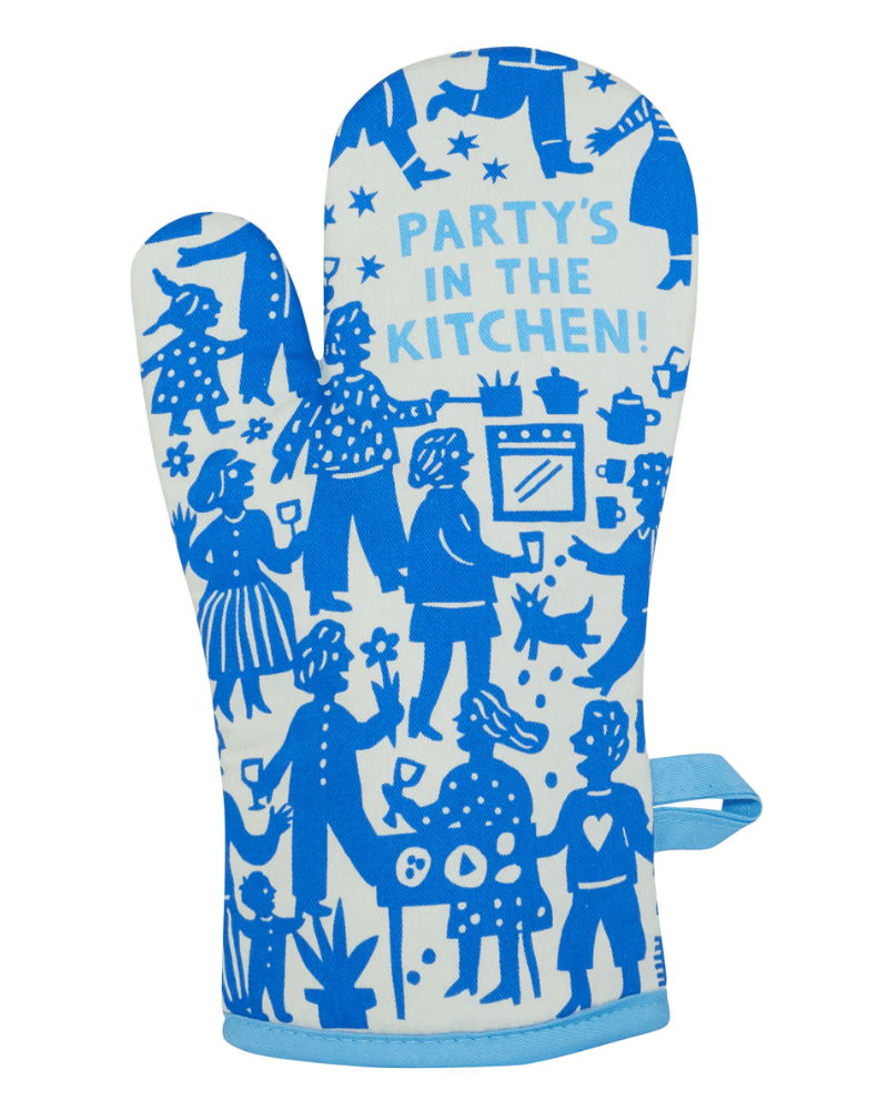 Party's in the Kitchen Oven Mitt - Pink Poodle Boutique - WW154