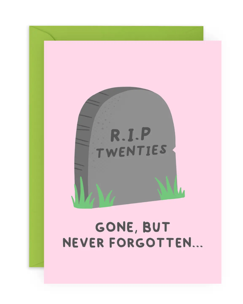 RIP Twenties Birthday Card - Pink Poodle Boutique - CF51