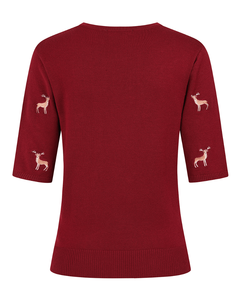 Ruby Sweet Deer Jumper - Pink Poodle Boutique - JP57131 - S