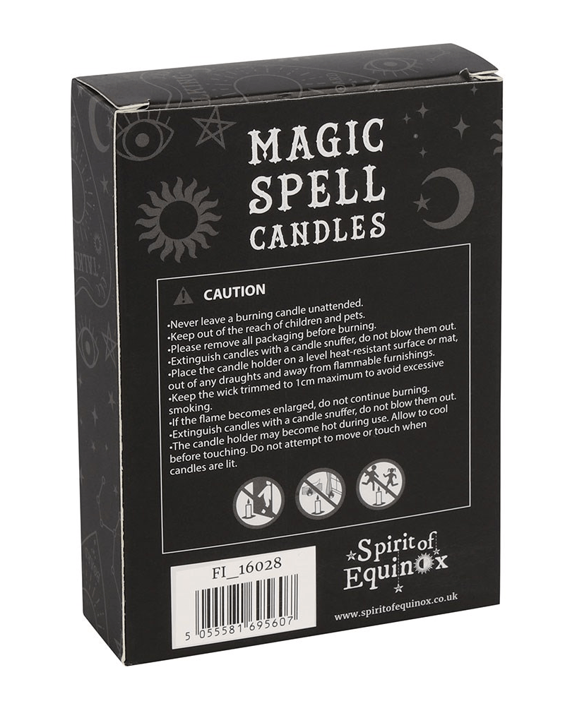 Set of 12 White 'Happiness' Magic Spell Candles - Pink Poodle Boutique - FI - 16028