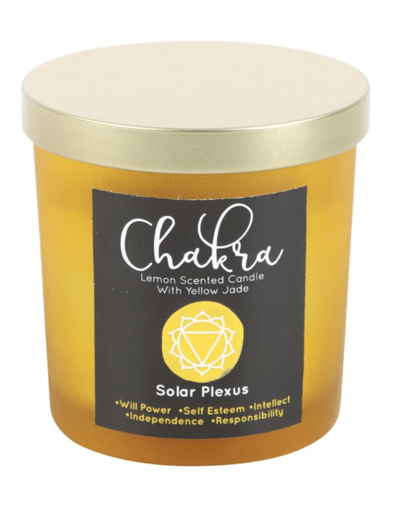 Solar Nexus Chakra Lemon Crystal Chip Candle - Pink Poodle Boutique - CK - 29323