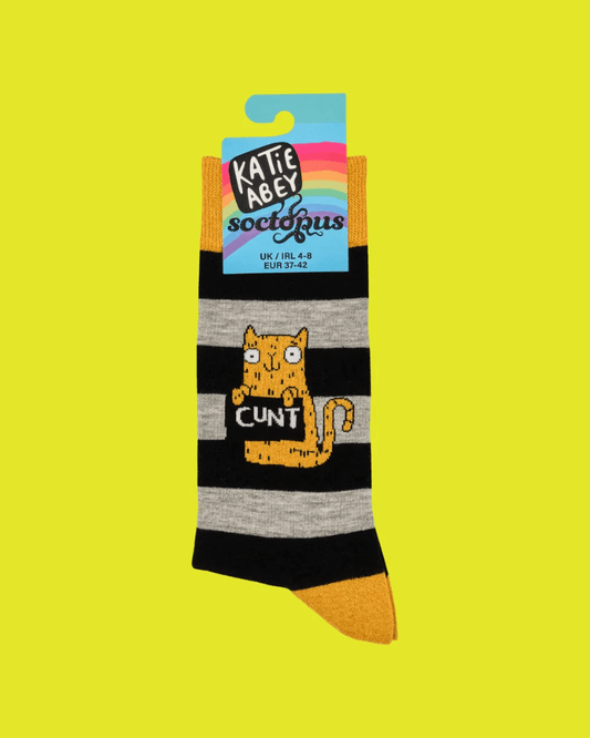 Sparkly Cunt Crew Socks - Pink Poodle Boutique - KA004L - MULTI