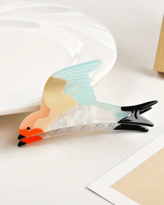 Swallow Bird Hair Claws - Pink Poodle Boutique - CLAW - SWALLOW BEIGE