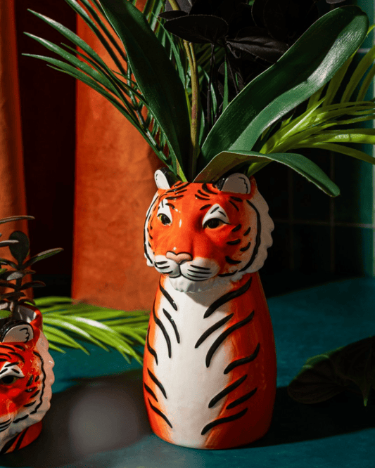 Tiger Shaped Vase - Pink Poodle Boutique - XDC720