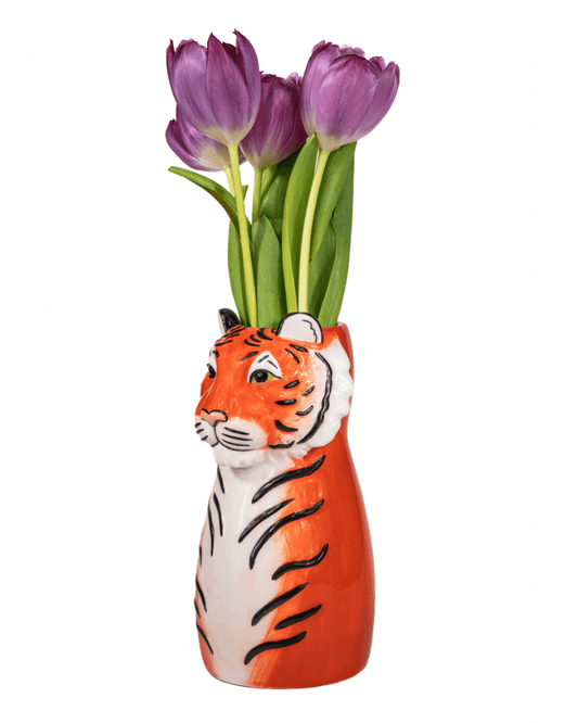 Tiger Shaped Vase - Pink Poodle Boutique - XDC720