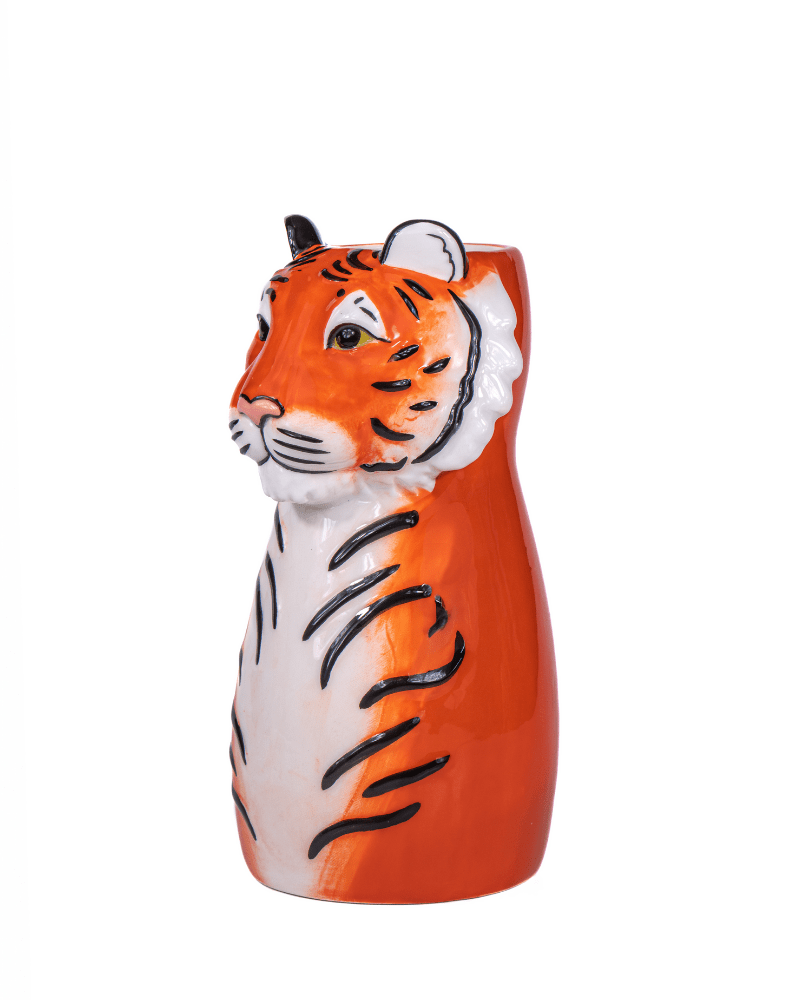 Tiger Shaped Vase - Pink Poodle Boutique - XDC720