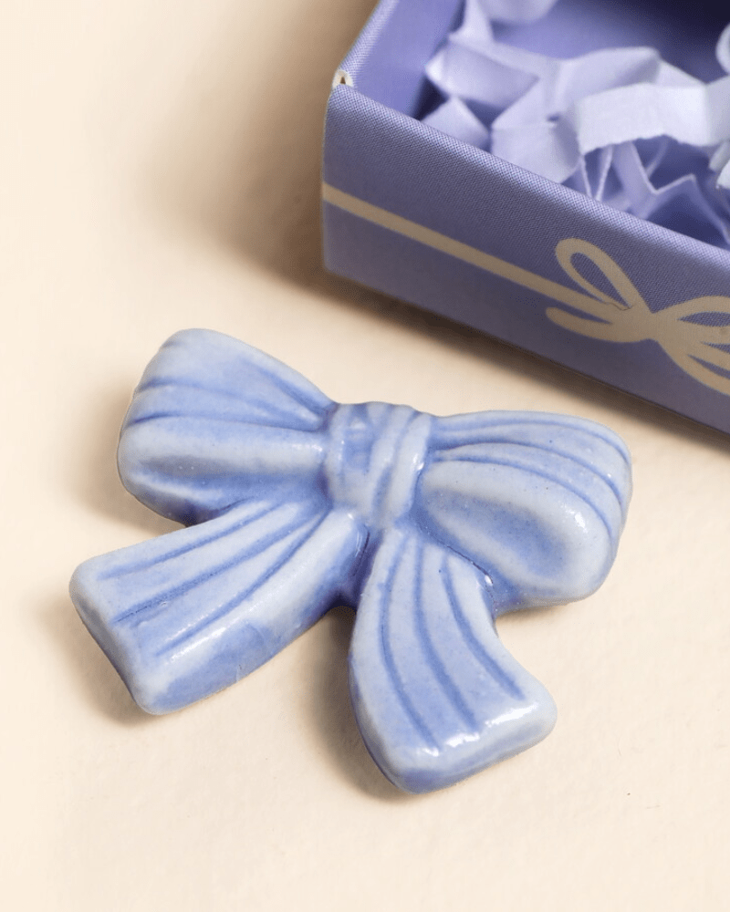 Tiny Matchbox Ceramic Tokens: Bow - Pink Poodle Boutique - 80435