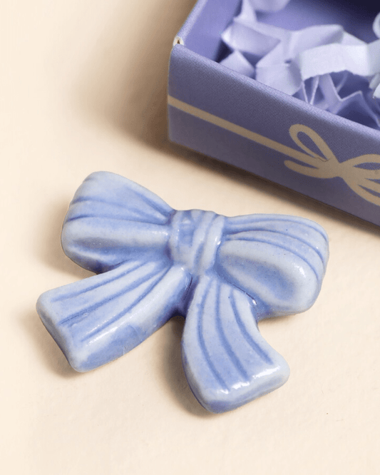 Tiny Matchbox Ceramic Tokens: Bow - Pink Poodle Boutique - 80435