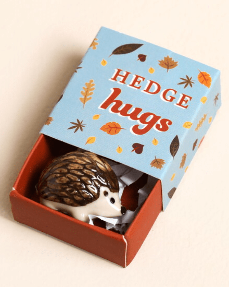 Tiny Matchbox Ceramic Tokens: Hedgehog - Pink Poodle Boutique - 80431