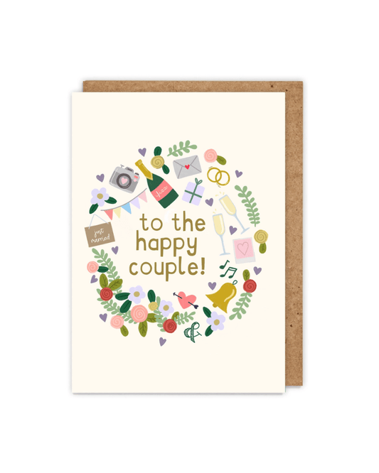 To The Happy Couple Wedding Card - Pink Poodle Boutique - 