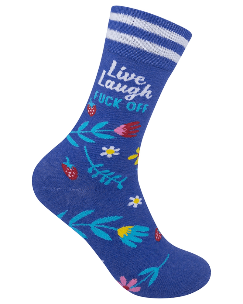 Unisex Live, Laugh, Fuck Off Socks - Pink Poodle Boutique - 1230361