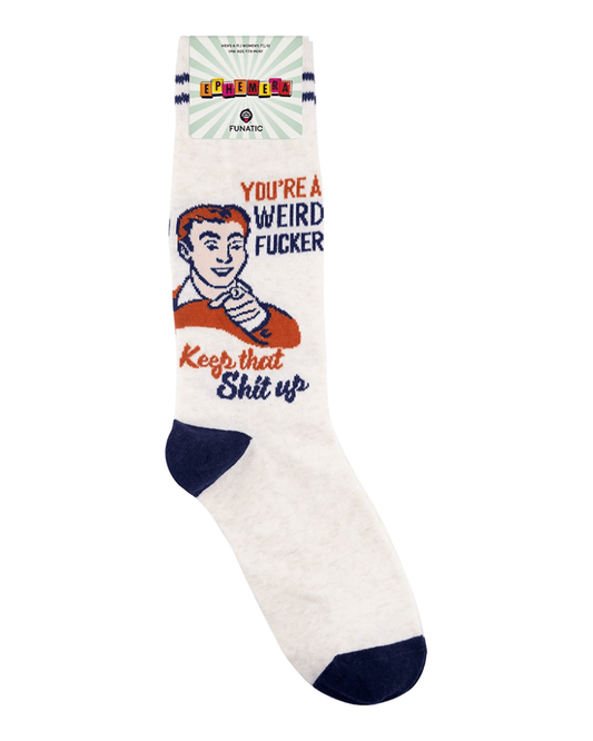Unisex You're a Weird Fucker Socks - Pink Poodle Boutique - 16210015