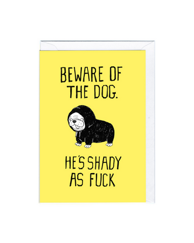 Shady Dog Greeting Card