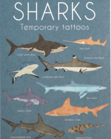Shark Temporary Tattoos